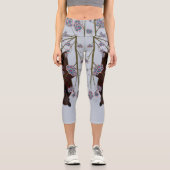 Flying Fox Sky Blue High Waisted Capris (Vorderseite)