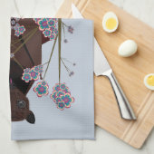 Flying Fox Sky Blue Kitchtuch Geschirrtuch (Viertel Falte)