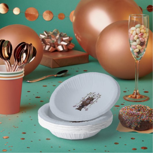 Flying Fox Sky Blue Paper Bowls Pappteller (Multi)