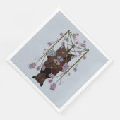 Flying Fox Sky Blue Paper Napkins Serviette (Ecke)