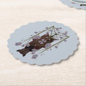 Flying Fox Sky Blue Paper-Untersetzer Untersetzer (angewinkelt)