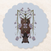 Flying Fox Sky Blue Paper-Untersetzer Untersetzer (Vorderseite)