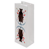 Flying Fox Winel-Geschenktasche Geschenktüte Für Weinflaschen (Rückseite Schrägansicht)