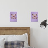 "Flying Funny Owls – Disney Cartoon Style" Bilderwand Sets (Schlafzimmer)