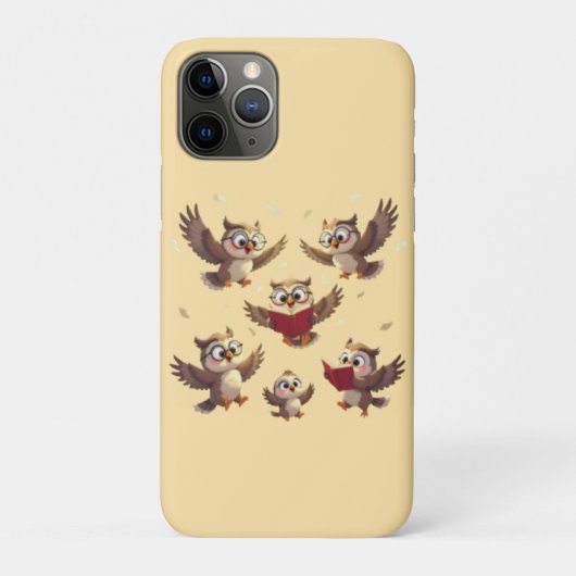 "Flying Funny Owls – Disney Cartoon Style" Case-Mate iPhone Hülle (Rückseite)
