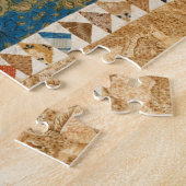 Flying-Gänse-Quilt Puzzle (Seite)