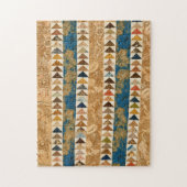 Flying-Gänse-Quilt Puzzle (Vertikal)