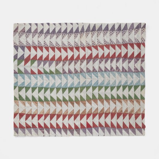 Flying-Gänse-Steppmuster Fleecedecke (Vorderseite (Horizontal))