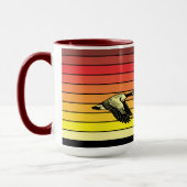 Flying Geese & Retro Sunset Tasse (Links)