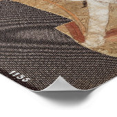 Flying genie oder, Apsaras, aus Dunhuang Poster (Ecke)