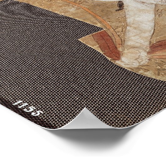 Flying genie oder, Apsaras, aus Dunhuang Poster (Ecke)