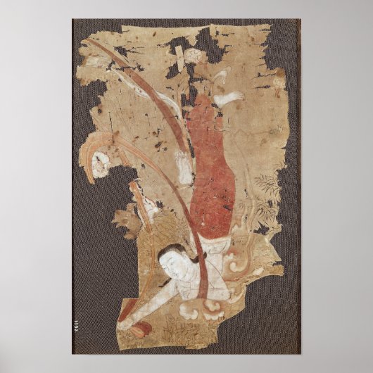 Flying genie oder, Apsaras, aus Dunhuang Poster (Vorne)