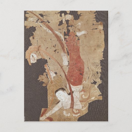 Flying genie oder, Apsaras, aus Dunhuang Postkarte (Vorderseite)