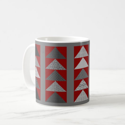 Flying Gese Patchwork Kaffeezubereitung Tasse (Vorderseite Links)