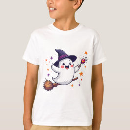 Flying Ghost with Candy Halloween T-Shirt
