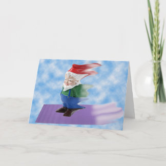 Flying Gnome Feiertagskarte