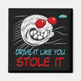 Flying Golf Ball mit Sonnenbrille Black Magnet