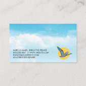 Flying Goose im Himmel Visitenkarte (Rückseite)