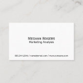 Flying Goose Visitenkarte (Rückseite)