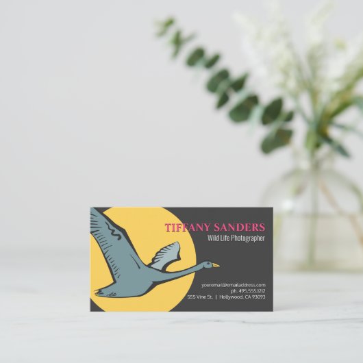 Flying Goose Visitenkarte (Stehend Vorderseite)