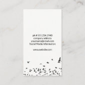 Flying Goose | Vogelschloss Visitenkarte (Rückseite)