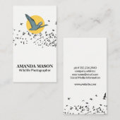 Flying Goose | Vogelschloss Visitenkarte (Vorne/Hinten)