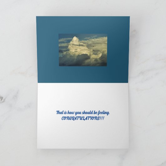 FLYING-GRATULATIONSKARTE DANKESKARTE (Innenseite)