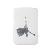 Flying Great Blue Heron Badematte (Vorderseite Vertikal)