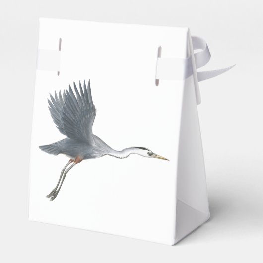Flying Great Blue Heron Geschenkschachtel (Rückseite)