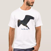 Flying Great Blue Heron Wildlife T - Shirt (Vorderseite)
