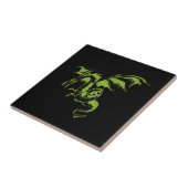 Flying Green Dragon Fliese (Seite)