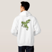Flying Green Dragon Hoodie (Schwarz voll)