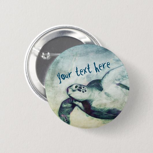 Flying Green Sea Turtle | Button-Button Button (Vorne & Hinten)