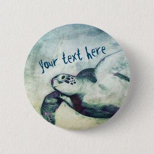 Flying Green Sea Turtle   Button-Button Button
