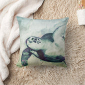 Flying Green Sea Turtle | Kissen (Decke)