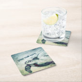 Flying Green Sea Turtle | Untersetzer aus Papier (Vor Ort)