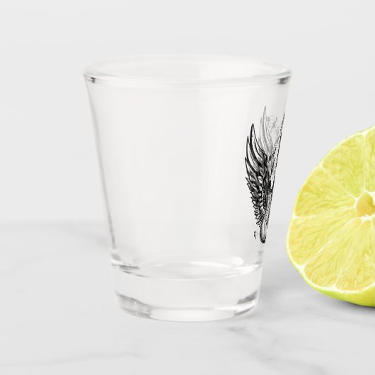 Flying Guitar Shot Glass Schnapsglas (Links)