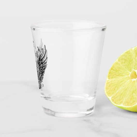 Flying Guitar Shot Glass Schnapsglas (Rechts)