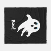 Flying Halloween Ghost Fleecedecke (Vorderseite (Horizontal))