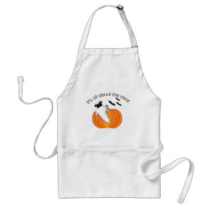 Flying Halloween Mops Ghost Funny Sprichwort Pumpk Schürze