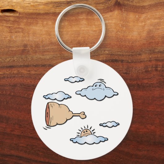 Flying Ham Bone Schlüsselanhänger (Vorderseite)