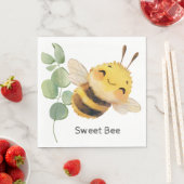 Flying Happy Bee Napkins Serviette (Beispiel)