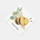 Flying Happy Bee Napkins Serviette (Ecke)