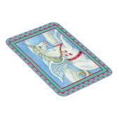 FLYING HEARS WHITE UNICORN, FANTASY PEGASUS MAGNET (Rechte Seite)