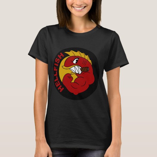Flying Hellfish-Tätowierung T-Shirt (Vorderseite)