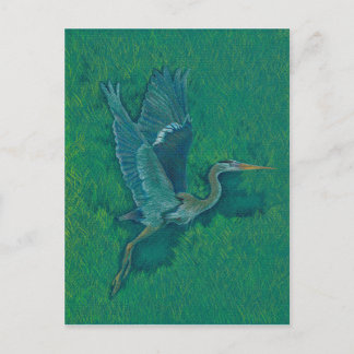 Flying Heron Postkarte