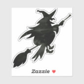 Flying Hexe Aufkleber (Blatt)