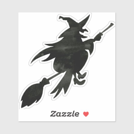 Flying Hexe Aufkleber (Blatt)