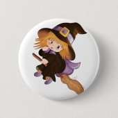 Flying Hexe Button (Vorderseite)