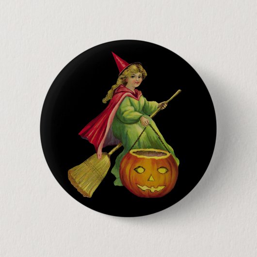 Flying Hexe Button (Vorderseite)